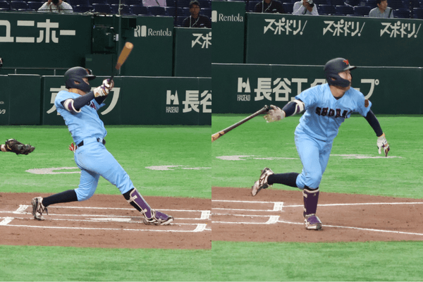 硬式野球部 全日本大学野球選手権 勝利の様子